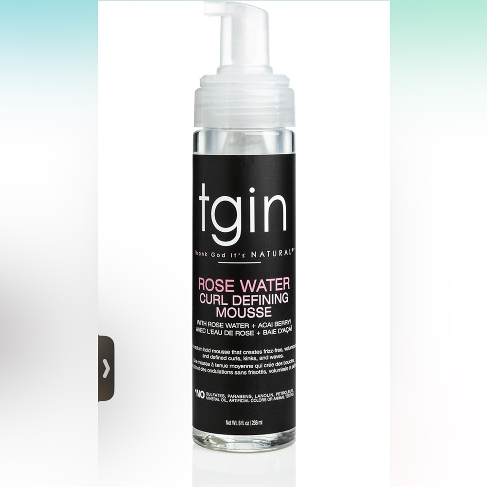 TGIN Rose Water Curl Defining Mousse